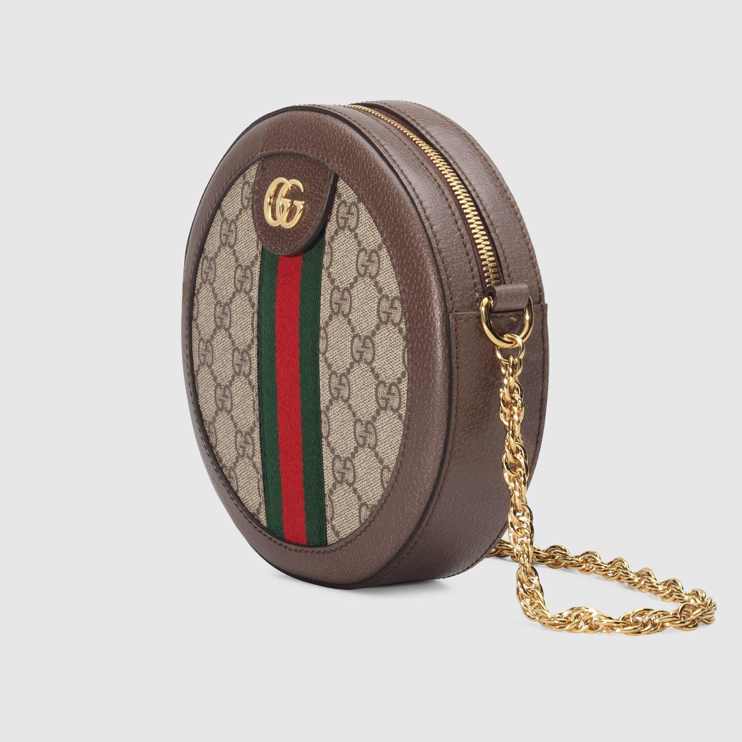 累積売上総額第１位【GUCCI★20春夏】OPHIDIA MINI GG ROUND BAG